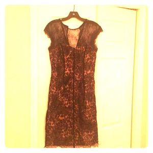 Monique Lhuillier cocktail dress.